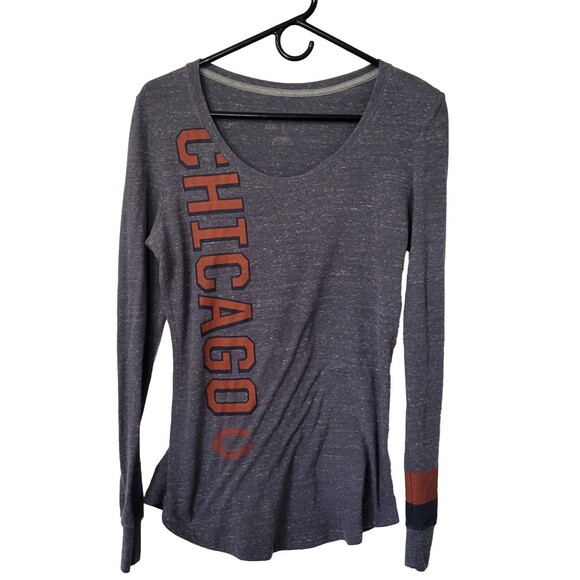Chicago Bears Women's Nike Long Sleeve Tee NFL Team Logo‎ Size Medium Gray - Picture 1 of 8